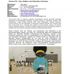 Race, Religion, and Citizenship in Germany 2014 - Syllabus